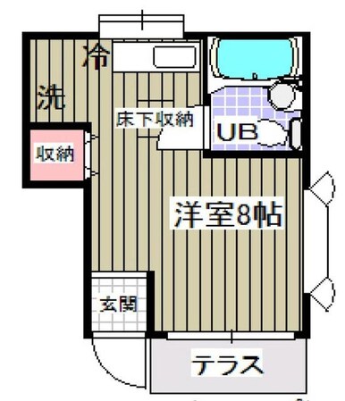 ローズアパートQ25の物件間取画像